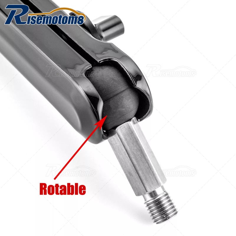 Risemotom8 RAM Ball Mount Motorcycle Rear View Side Mirror For