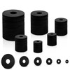 150 PCS Flat Rubber Washers Assortment Kit, Black Rubber Washers