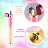 WEQTETJU Unique Cute Pink Gradient Mini Lighter Creative Wheel Design,