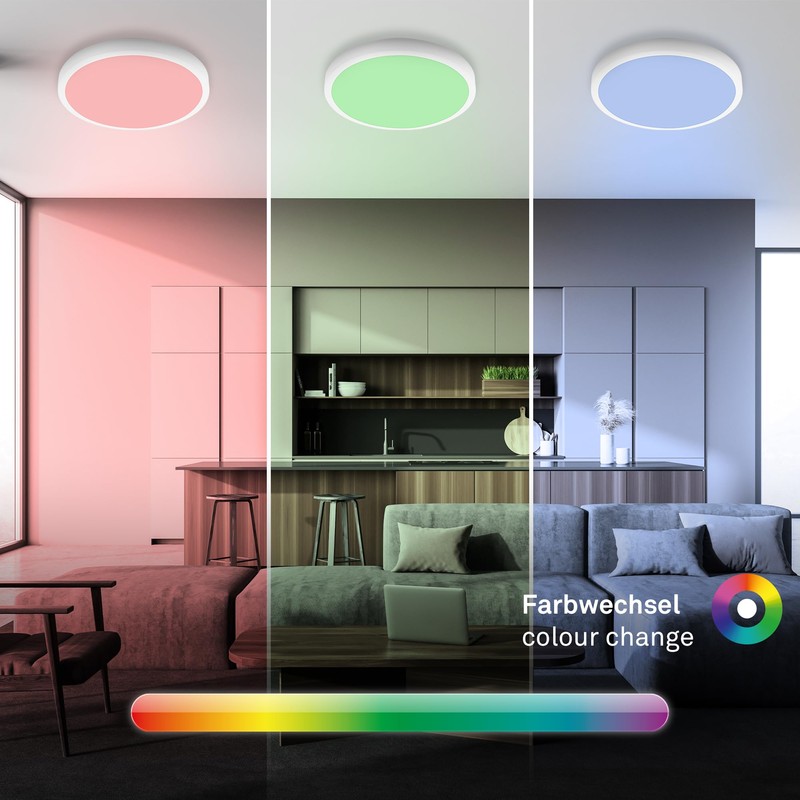 BRILONER - Smart LED Ceiling Light, WiFi LED Ceiling Light,