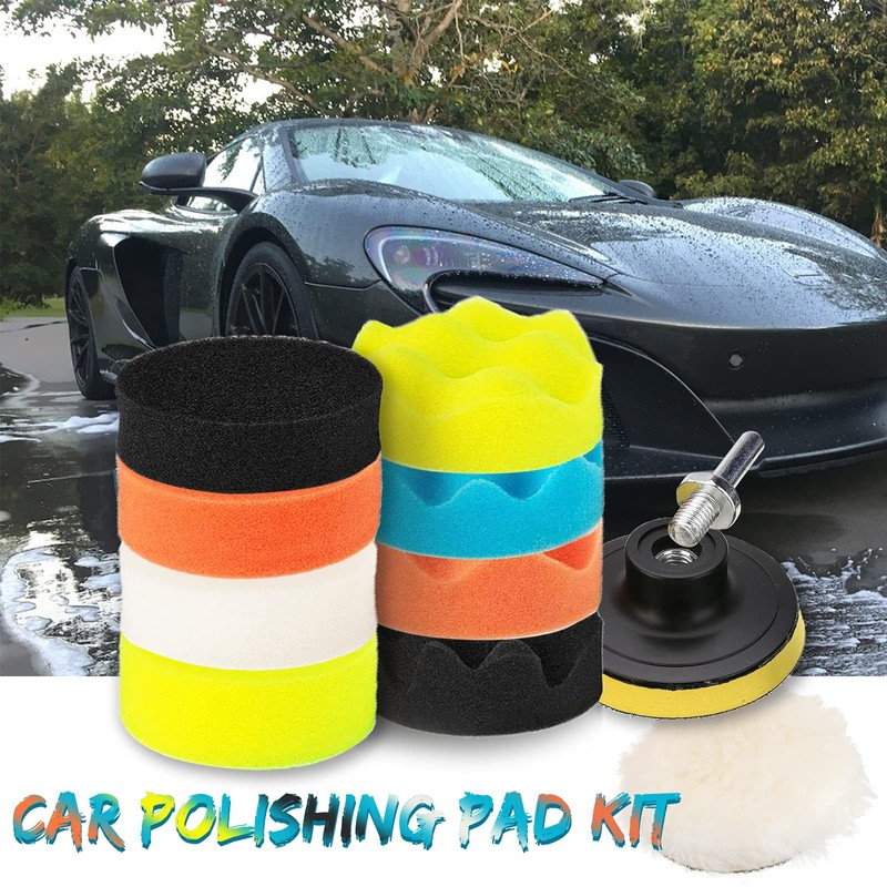 Polishing Pads 3 inch Buffing Pad, Car Drill Polishing Kit