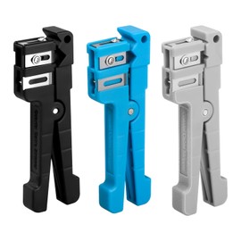 Xunsomten-3PC Fiber Optic Cutter Tool 45-162 & 45-163 & 45-165 Coax Cable Stripper Fiber Optical Buffer Tube Jacket Stripper coaxial cable crimper universal wire stripper