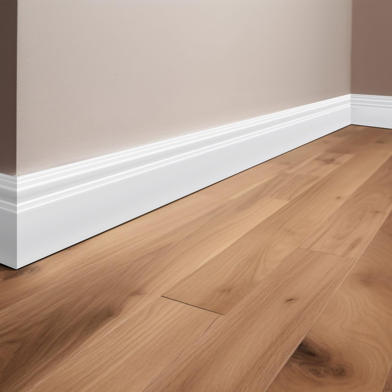 Briwooody 10 Pcs 39.4in x 3.5in Wall Baseboard Molding Trim