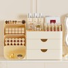 KQJS Makeup Organizer with Drawers,Large Capacity Countertop Organizer for Vanity,Bathroom