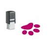 11mm Slanted Paw self Inking Stamp Pink Ink