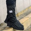 USHTH USHTH Black Waterproof Rain Boot Shoe Cover with Reflector