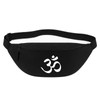 Huuraa Bauchtasche Yoga-Om Symbol Geschenk 2,5 Liter Black Yoga-Om Geschenkidee