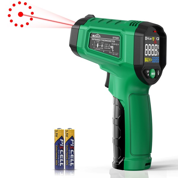 Infrared Thermometer Gun,SQECH Laser Thermometer Gun -58℉～1112℉(-50℃～600℃),Non-Contact Temperature Gun with