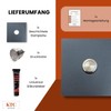 KTC-Home Premium Doorbell Anthracite - Flat Push Button - Size: