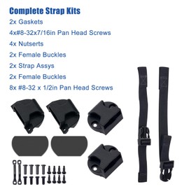 folosem 356A0009 Buckle/Strap Assembly Kit for Backflip Bed Cover - Top and Bottom Side