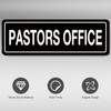 Pastors Office Acrylic Sign Door Wall Signage for Church House