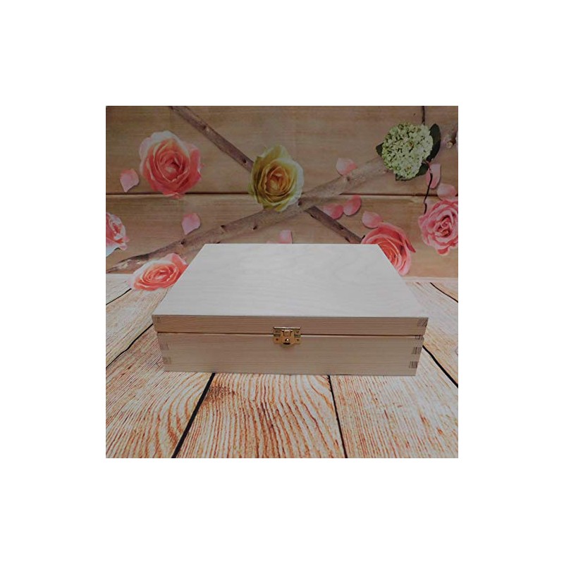 Plain Wooden Tea Bag Box with 12 compartments, Unpainted Case
