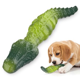 Pewkim Natural Rubber Dog Toy for Aggressive Toy, Crocodile Indestructible Dog Toy, Robust Chew Toy Dog for Medium, Large Dogs
