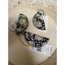 Vera Bradley Mini Cord Keeper In Daisies White