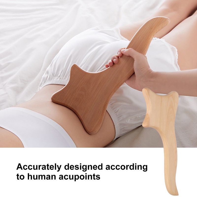 Scraping Board Wooden Guasha Massage Tool for Back Neck Waist