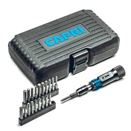 Capri Tools Ultra Precision Certified Torque Limiting Screwdriver Set, 1.5 to 6 in. lbs. in 0.05 in. ib. Increments