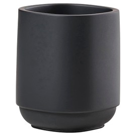Zone Denmark Nova One Toothbrush Mug– Revitalize Your Daily Routine with Scandinavian Elegance and Practicality Unite in This Sleek and Modern Bathroom Accessory- (Black)