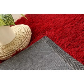 BH Home & Linen Beverly Hills luxurious Ultra Plush Shag Rug 36IN W x 60IN L (Red)