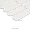 MSI Bianco Glossy Ellipse Glossy Glass Mosaic Wall Tile for