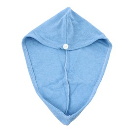 Healeved Quick Drying Microfiber Hair Dry Wrap with Buckle Thickened Bath Turban for Long and Hair Lightweight and Portable Shower Cap for Bath Spa Use Blue