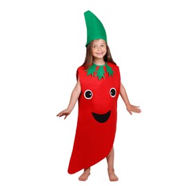 Matissa Kids Fruits Vegetables and Nature costumes Suits outfits Fancy Dress Party Boys and Girls (Pepper)