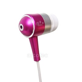 @tec Handy Kopfhörer In-Ear Stereo Ohrhörer mit Kabel für Smartphone, MP3-Player, Tablet, PC und andere Geräte mit 3,5mm Klinkenanschluss (pink)