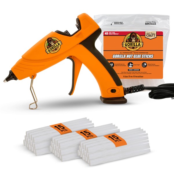 Gorilla Hot Glue Gun Kit (Pack of 1 Full Size