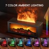 YALEDI Essential Oil Diffuser, 7 Colors Fireplace Flame Fire Oil