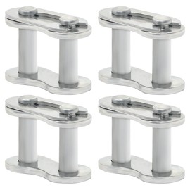 MAPLE ACE #40 SS Connecting Master Link for Stainless Steel Roller Chain Single Strand (Qty 4)