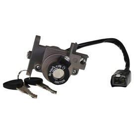 Ignition Switch Replacement with 2 Keys Compatible for Peugeot Kisbee 50 2T/4T, Kisbee 50 RS, Streetzzone 10" and 12" - OEM Quality, Direct Replaceable