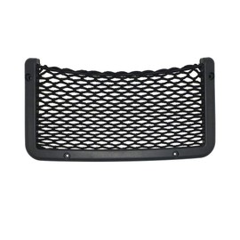 Framed Stretch Mesh Net Pocket for Auto, RV, or Home Organization and Storage (4" x 9")