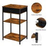Printer Stand with Storage 3 Tier Home Printer Table with