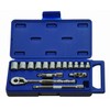 Williams 16-Piece 3/8 Inch Drive Metric Shallow Socket and Drive