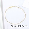 Somini Women's Anklet, Popular, Rustproof, Glitter, Simple, 2 Colors, Stainless