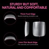 UNA GELLA Square Gel Toe Tips - 504pcs, 15 Sizes,