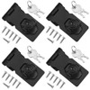 TOVOT 4PCS 2.5" Keyed Hasp Locks Door Hasp Latches Lock