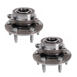TRQ Front Wheel Bearing & Hub Assembly Set Compatible with Silverado Tahoe Sierra Yukon