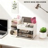 ShinyDew Bathroom Countertop Makeup Organizer with Brush Holder, Large Cosmetic