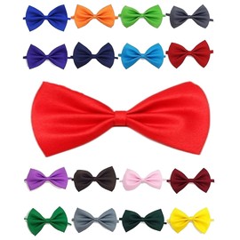 Doggie Style Store Bow Tie Dog Puppy Cat Kitten Pet Tuxedo Wedding Dicky Bowtie Birthday Party Tux Fancy Dress Neck Collar Crimson Scarlet Red