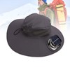 Solar Fan Hat Large Brim Quick Dry Breathable 3 Speeds