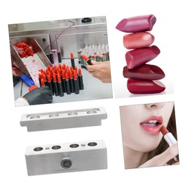 TOVINANNA Lipstick Diy Kit 4 Holes Aluminum Alloy Lip Gloss Mold Material Portable for Homemade Lipsticks
