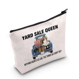 Yard Sale Queen Makeup Bag Garage Sale Gift Yard Sale Queen Nothing Haunts Us Like Flea Market Lover Zipper Bag (Yard Sale Queen UK)