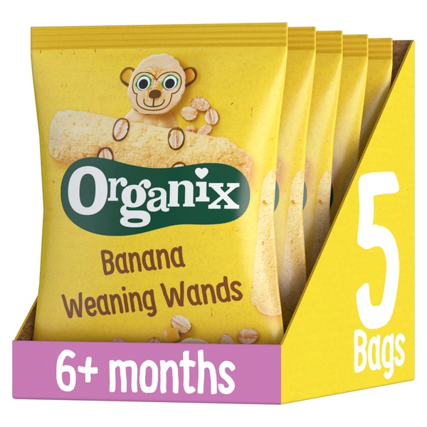 Organix Banana Weaning Wands 6+ Months 25g (Pack of 5)