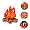 Hohopeti Decor Camping Party Props Inflatable Campfire Model Campfire Prop