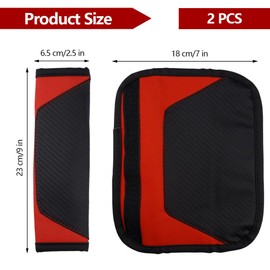 2 Stück Weiches und bequemes Kissen für Sicherheitsgurte, Universelle Carbonfaser-Sicherheitsgurt Polster, Weiche Premium Auto Gurtpolster im Zweierpack, Sicherheitsgurt Schutz für Schulter Schutz