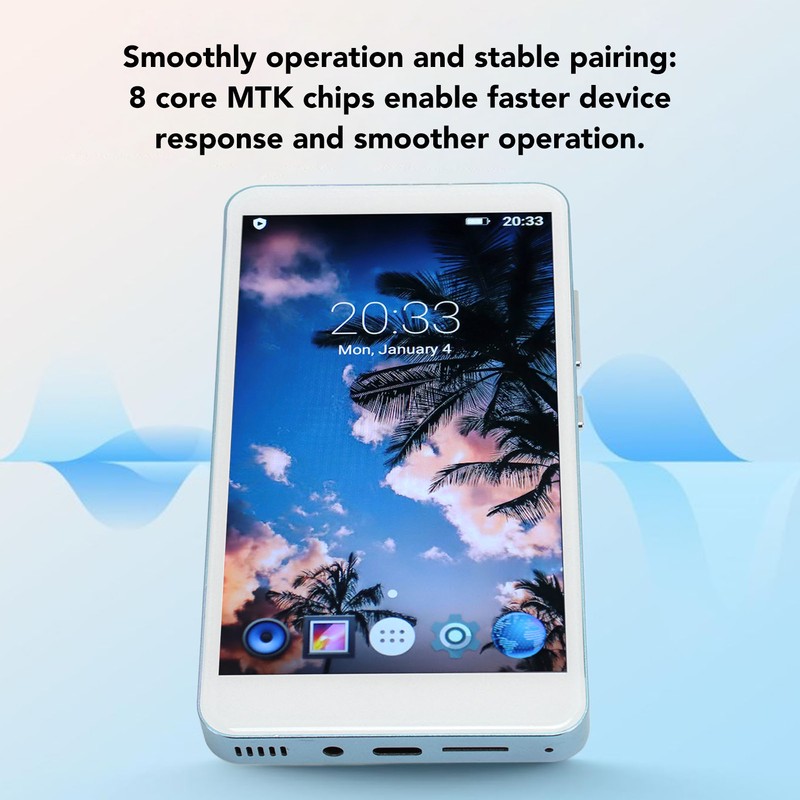 5in MP4 Player 1080P Fast Wireless Upload Aluminum Alloy Touch