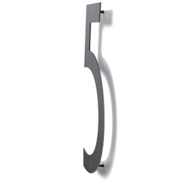 12 Inch Modern Metal House Numbers - Black, Floating, Rust-Proof for Outside Mailbox