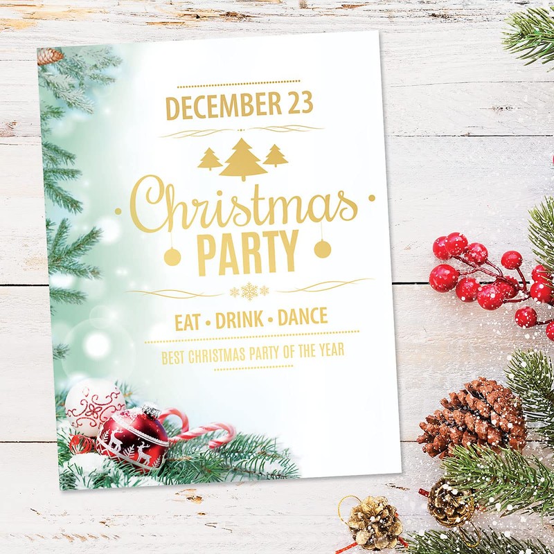 Crystal Pine Christmas Stationery - Holiday Letters, Printer Paper, 25