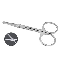 Spire Baby Nail Scissors with Rounded Probe Tip for Infants to 3 Years Nose Hair Scissors for Men & Eyebrow Scissors for Women, Rounded Probe Tip for Old Infants, Ear Hair Scissors