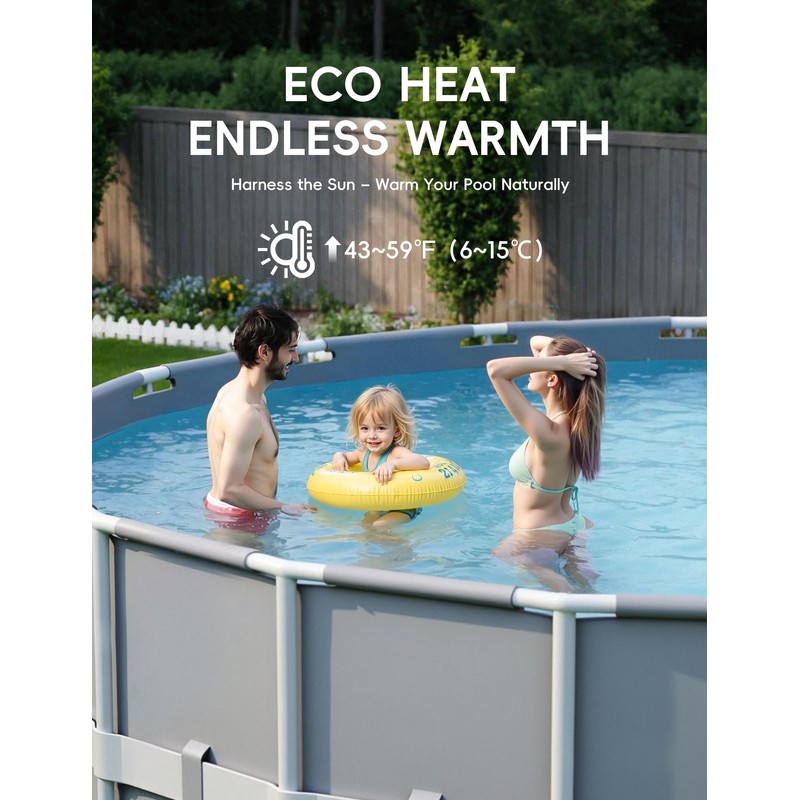POOLHACKER 21FT Round Pool Cover, Pool Covers for Above Ground
